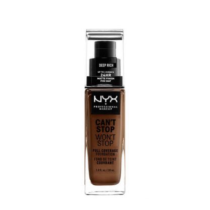 NYX Professional Makeup Cant Stop Wont Stop Full Coverage Foundation Deep Rich