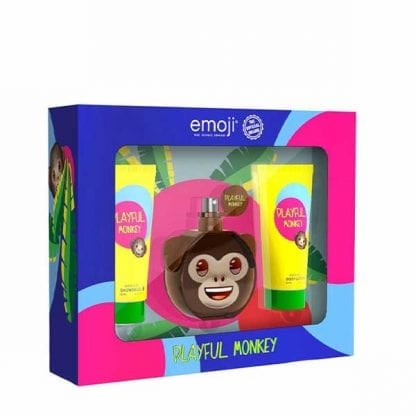 Emoji Playful Monkey 3 Piece Gift Set-1